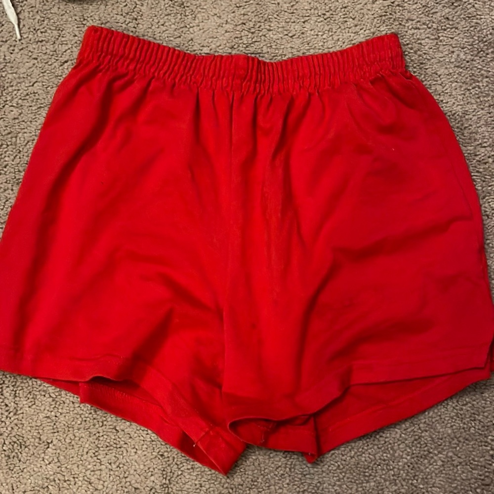 Red soffe shorts
